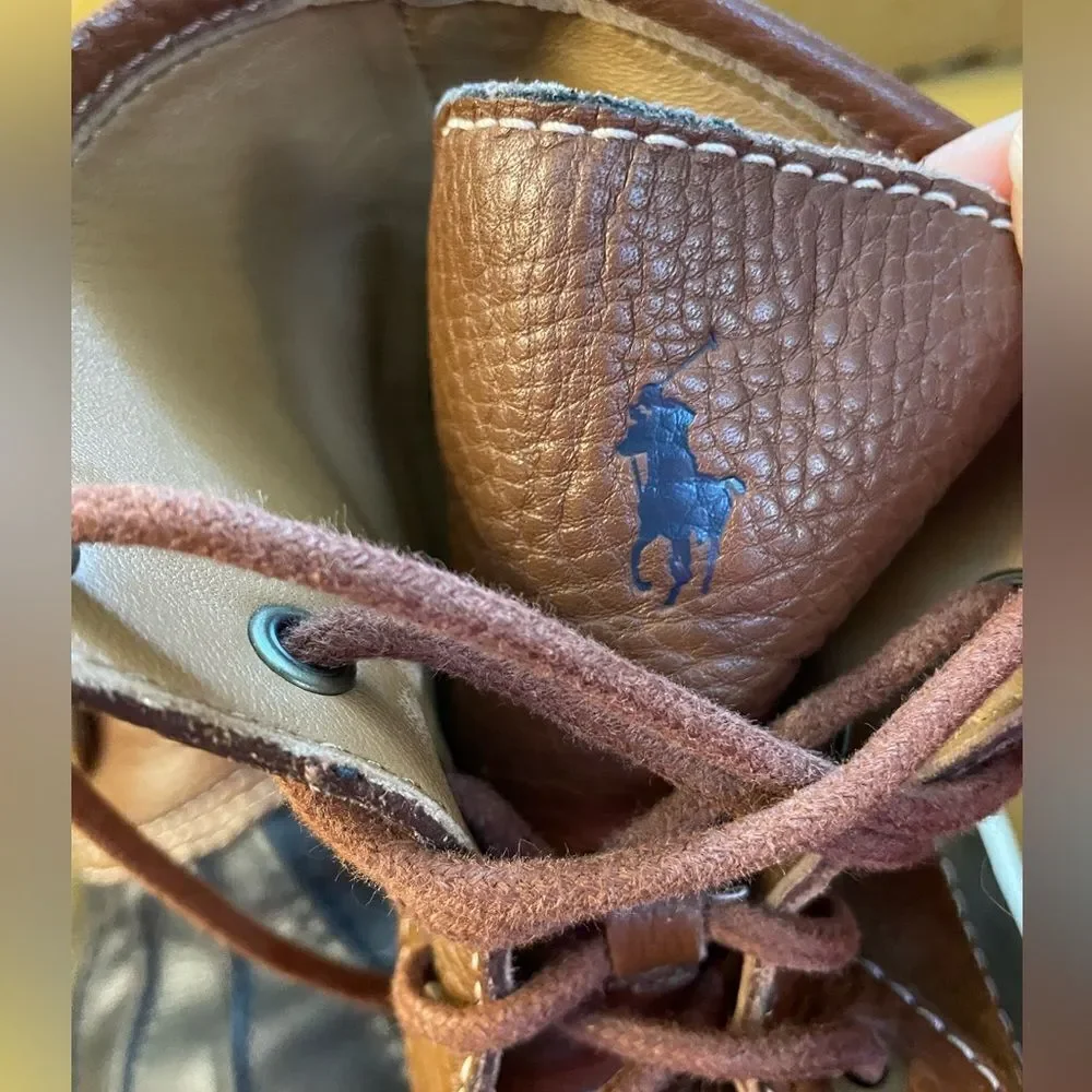 Ralph Lauren Declan leather duck boots 7D